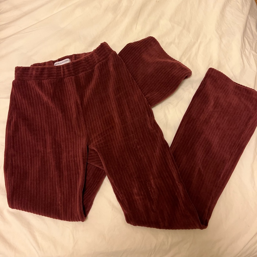 Urban Outfitters Burgundy Flare Pants